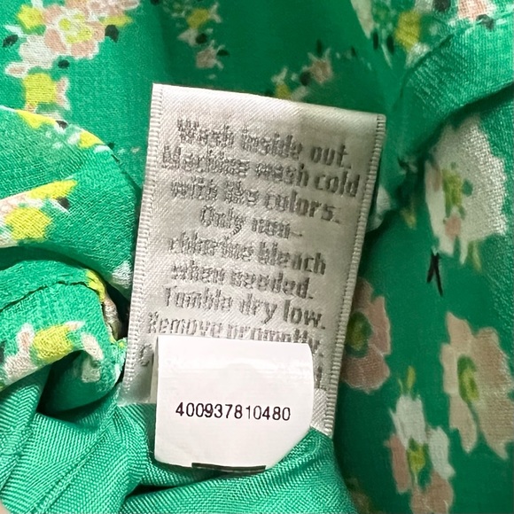 LC Lauren Conrad Green Floral Ruffle Dress - Picture 8 of 8